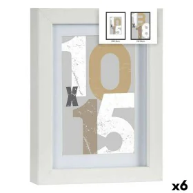 Cadre photo Blanc verre Bois MDF 16 x 21 x 2,5 cm (6 Unités) de Gift Decor, Cadres muraux et de table - Réf : S3625471, Prix ...