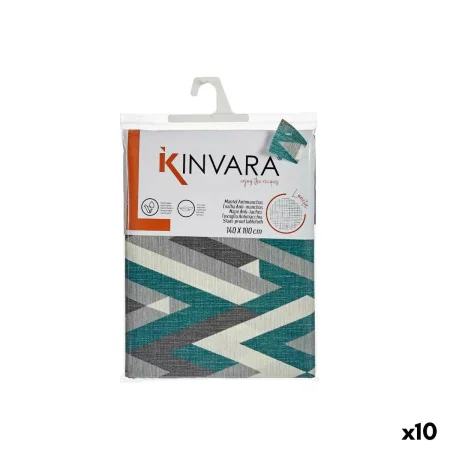 Tablecloth Thin canvas Anti-stain Stripes 140 x 180 cm Green (10 Units) by Kinvara, Party items - Ref: S3625491, Price: 104,4...