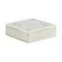 Caja Decorativa Blanco Madera 22 x 7,5 x 22 cm (4 Unidades) de Gift Decor, Cajas - Ref: S3625505, Precio: 29,84 €, Descuento: %