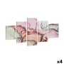 Set of 5 pictures Canvas Marble Pink (4 Units) by Gift Decor, Prints on Canvas - Ref: S3625514, Price: 69,84 €, Discount: %