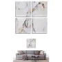 Set of 4 pictures Canvas Marble White 35 x 7 x 35 cm (6 Units) by Gift Decor, Prints on Canvas - Ref: S3625517, Price: 56,94 ...