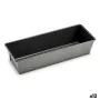 Molde Retangular Cinzento escuro Metal Aço com carbono 11,5 x 7,7 x 31 cm (12 Unidades) de Kinvara, Formas para tartes e bisc...