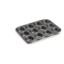 Molde de Bolos Cinzento escuro Metal Aço com carbono 20 x 2 x 26 cm (12 Unidades) de Kinvara, Formas para tartes e biscoitos ...