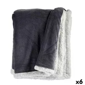 Blanket White Grey 130 x 1 x 170 cm (6 Units) by Gift Decor, Blankets and bedcovers - Ref: S3625534, Price: 81,26 €, Discount: %