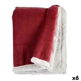 Blanket Dark pink White 130 x 1 x 170 cm (6 Units) by Gift Decor, Blankets and bedcovers - Ref: S3625535, Price: 81,26 €, Dis...