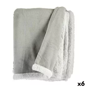 Blanket White Light grey 130 x 1 x 170 cm (6 Units) by Gift Decor, Blankets and bedcovers - Ref: S3625536, Price: 89,72 €, Di...