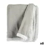 Couverture Blanc Gris clair 130 x 1 x 170 cm (6 Unités) de Gift Decor, Couvertures et couvre-lits - Réf : S3625536, Prix : 81...