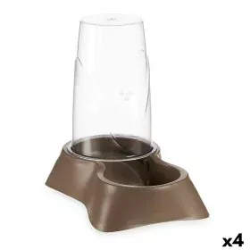 Mangeoir pour animaux Distributeur Marron polypropylène 3,5 L 21,5 x 32,5 x 32,5 cm (4 Unités) de Mascow, Assiettes - Réf : S...