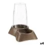 Comedouro para animais de estimação Dispensador Castanho Polipropileno 3,5 L 21,5 x 32,5 x 32,5 cm (4 Unidades) de Mascow, Pr...