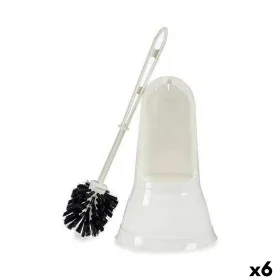 Toilet Brush White Black PVC polypropylene 16 x 36,2 x 16 cm (6 Units) by Berilo, Toilet accessories - Ref: S3625601, Price: ...