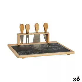 Tabla para Quesos Bambú Pizarra 27,5 x 15 x 34 cm (6 Unidades) de Kinvara, Platos y fuentes - Ref: S3625614, Precio: 80,72 €,...