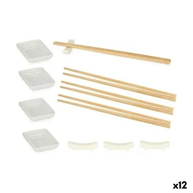 Set de sushi Blanc Céramique (12 Pièces) (12 Unités) de Kinvara, Plats et plateaux - Réf : S3625615, Prix : 77,63 €, Remise : %