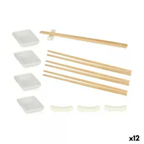 Set de sushi Blanc Céramique (12 Pièces) (12 Unités) de Kinvara, Plats et plateaux - Réf : S3625615, Prix : 85,72 €, Remise : %