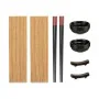 Conjunto de sushi Preto Bambu Grés (8 Peças) (12 Unidades) de Kinvara, Pratos e fontes - Ref: S3625617, Preço: 60,66 €, Desco...