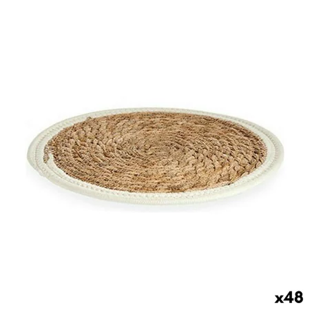 Table Mat Natural White 30 x 1 x 30 cm (48 Units) by Gift Decor, Place Mats - Ref: S3625619, Price: 123,76 €, Discount: %