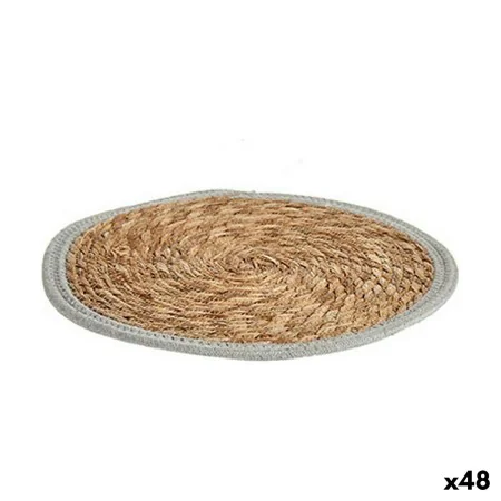 Individuais Natural Cinzento 35 x 1 x 35 cm (48 Unidades) de Gift Decor, Toalhas de mesa individuais - Ref: S3625623, Preço: ...