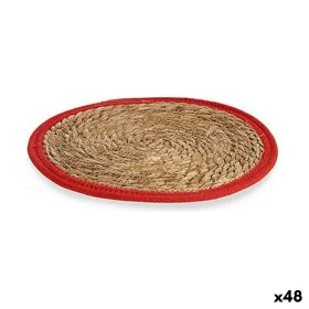 Table Mat Natural Red 35 x 1 x 35 cm (48 Units) by Gift Decor, Place Mats - Ref: S3625624, Price: 112,09 €, Discount: %