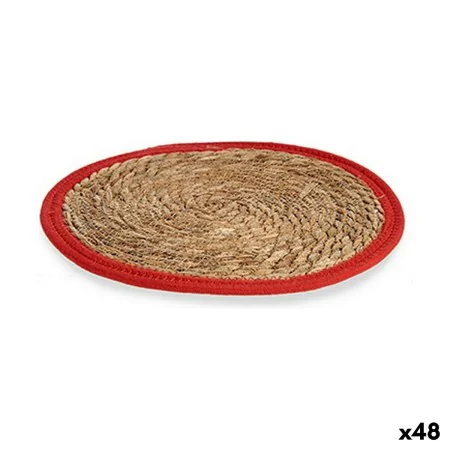 Salvamantel Natural Rojo 35 x 1 x 35 cm (48 Unidades) de Gift Decor, Salvamanteles individuales - Ref: S3625624, Precio: 123,...