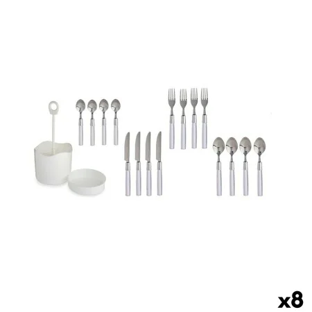 Cutlery Set White Stainless steel (8 Units) by Kinvara, Cutlery sets - Ref: S3625625, Price: 86,60 €, Discount: %