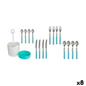 Cutlery Set Blue Stainless steel (8 Units) by Kinvara, Cutlery sets - Ref: S3625626, Price: 95,60 €, Discount: %