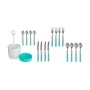 Cutlery Set Blue Stainless steel (8 Units) by Kinvara, Cutlery sets - Ref: S3625626, Price: 86,60 €, Discount: %