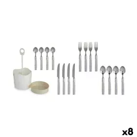 Cutlery Set Grey Stainless steel (8 Units) by Kinvara, Cutlery sets - Ref: S3625627, Price: 86,60 €, Discount: %