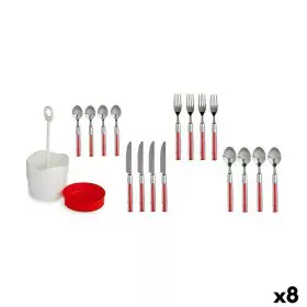 Cutlery Set Red Stainless steel (8 Units) by Kinvara, Cutlery sets - Ref: S3625632, Price: 95,60 €, Discount: %