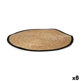 Tapis Noir Naturel Fibre naturelle 100 x 1 x 100 cm (8 Unités) de Gift Decor, Tapis - Réf : S3625645, Prix : 142,09 €, Remise...