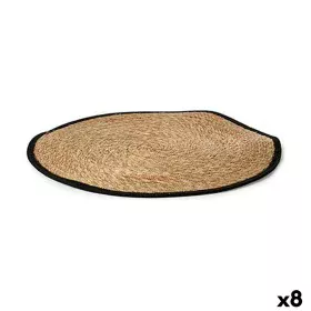 Tapete Preto Natural Fibra natural 100 x 1 x 100 cm (8 Unidades) de Gift Decor, Tapetes infantis - Ref: S3625645, Preço: 142,...