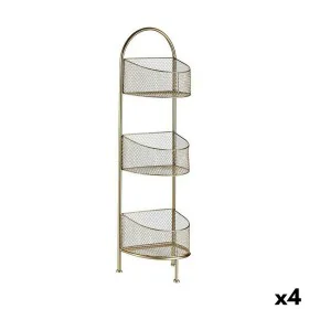 Regal Gold Metall 21,2 x 97 x 28,5 cm (4 Stück) von Gift Decor, Standregale - Ref: S3625649, Preis: 97,72 €, Rabatt: %