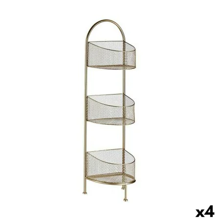 Regal Gold Metall 21,2 x 97 x 28,5 cm (4 Stück) von Gift Decor, Standregale - Ref: S3625649, Preis: 107,88 €, Rabatt: %