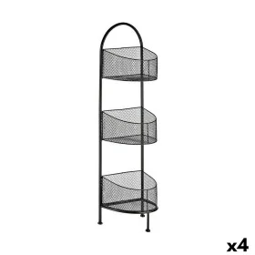 Étagère Noir Métal 21,2 x 97 x 28,5 cm (4 Unités) de Gift Decor, Étagères verticales - Réf : S3625650, Prix : 97,72 €, Remise...