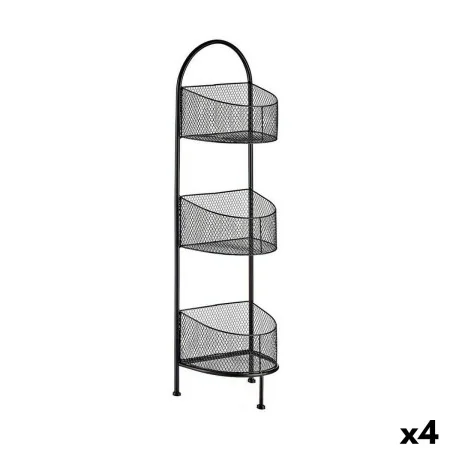 Estantes Preto Metal 21,2 x 97 x 28,5 cm (4 Unidades) de Gift Decor, Unidades de estantes - Ref: S3625650, Preço: 107,88 €, D...