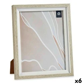 Photo frame 24 x 2 x 29 cm Crystal Beige White Plastic (6 Units) by Gift Decor, Table and wall frames - Ref: S3625658, Price:...