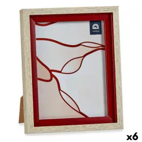 Fotorahmen 18,8 x 2 x 24 cm Kristall Rot Holz Braun Kunststoff (6 Stück) von Gift Decor, Wand- und Tischrahmen - Ref: S362566...