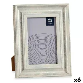 Marco de Fotos 16,2 x 2 x 21 cm Cristal Plateado Madera Marrón Plástico (6 Unidades) de Gift Decor, Marcos de pared y mesa - ...