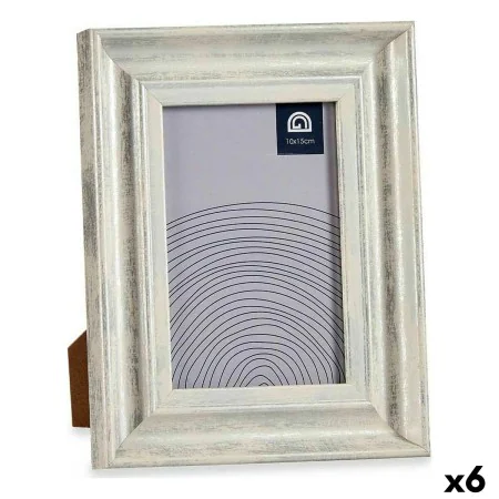 Fotorahmen 16,2 x 2 x 21 cm Kristall Silberfarben Holz Braun Kunststoff (6 Stück) von Gift Decor, Wand- und Tischrahmen - Ref...