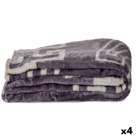 Blanket Grey 220 x 240 x 0,5 cm (4 Units) by Gift Decor, Blankets and bedcovers - Ref: S3625674, Price: 70,51 €, Discount: %