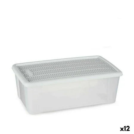 Aufbewahrungsbox mit Deckel Stefanplast Elegance Weiß Kunststoff 5 L 19,5 x 11,5 x 33 cm (12 Stück) von Stefanplast, Aufbewah...