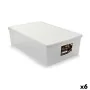 Boîte de rangement avec couvercle Stefanplast Elegance Blanc Plastique 38,5 x 17 x 59,5 cm (6 Unités) de Stefanplast, Boîtes ...