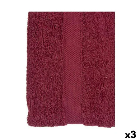 Serviette de toilette Bordeaux 90 x 0,5 x 150 cm (3 Unités) de Berilo, Serviettes de bain - Réf : S3625688, Prix : 28,04 €, R...