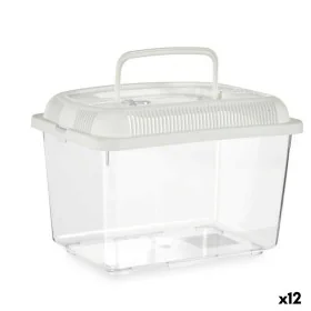 Pecera Con asa Mediano Blanco Plástico 3 L 17 x 16 x 24 cm (12 Unidades) de Mascow, Peceras - Ref: S3625725, Precio: 66,30 €,...