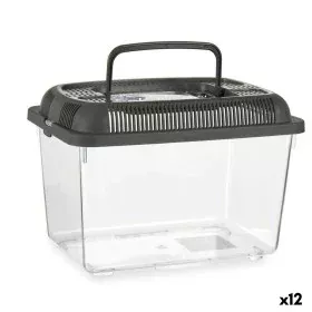 Bocal à poisson Avec poignée Moyen Anthracite Plastique 3 L 17 x 16 x 24 cm (12 Unités) de Mascow, Réservoirs de poissons - R...