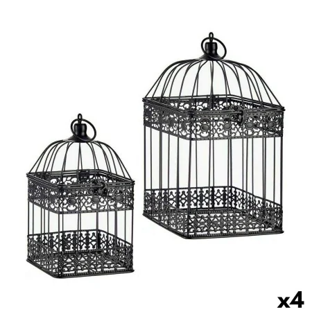 Jaula decorativa Set Negro (4 Unidades) de Gift Decor, Adornos - Ref: S3625735, Precio: 63,46 €, Descuento: %