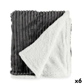 Blanket Grey 200 x 150 x 1,5 cm (6 Units) by Gift Decor, Blankets and bedcovers - Ref: S3625747, Price: 105,75 €, Discount: %