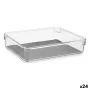 Organizador de Gavetas Plástico reciclado Cinzento 16 x 4,5 x 24 cm (24 Unidades) de Kinvara, Prateleiras e estantes - Ref: S...