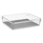 Schubladen-Organizer Wiederverwerteter Kunststoff Grau 16 x 4,5 x 24 cm (24 Stück) von Kinvara, Regale und Gestelle - Ref: S3...