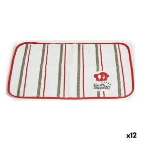 Untersetzer Bon Appetit Weiß Rot 33 x 0,3 x 48 cm (12 Stück) von Kinvara, Platzsets - Ref: S3625785, Preis: 19,48 €, Rabatt: %