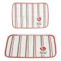 Individuais Bon Appetit Branco Vermelho 33 x 0,3 x 48 cm (12 Unidades) de Kinvara, Toalhas de mesa individuais - Ref: S362578...