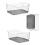 Organizador de Cajones Plástico reciclado Gris 17 x 10,5 x 24,5 cm (12 Unidades) de Kinvara, Estantes y soportes - Ref: S3625...